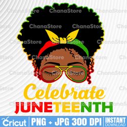 celebrate juneteenth png, black women messy bun juneteenth png, juneteenth day png, independence day png,