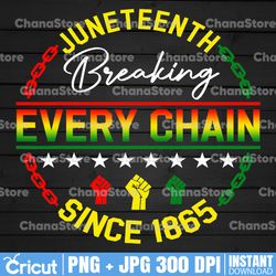 juneteenth png, breaking every chain png, since 1865 png, black history png, freedom juneteenth png, freedom day png