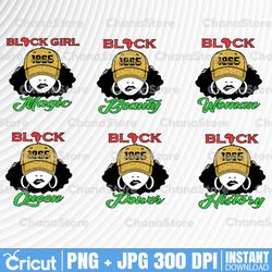 png bundle black girl magic png, black queen png, black power afro woman png, african american png, png printable