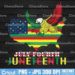 digital file - eagle juneteenth png, black freedom png, independence juneteenth png, black history blm african american,