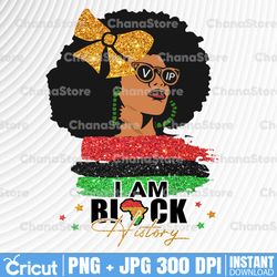 i am black histor png black history month afro black beautiful woman sublimation design png