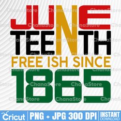 Juneteenth Free-Ish Since 1865 Freedom Day PNG,Celebrate Juneteenth PNG,Black History PNG