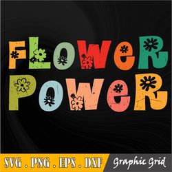 flower power svg, floral cricut cut file digital design download groovy svg, hippie svg, flower girl png