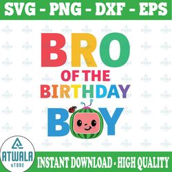 cocomelon brother birthday boy svg, coco melon svg, cocomelon bundle svg, cocomelon birthday svg, watermelon birthday sv