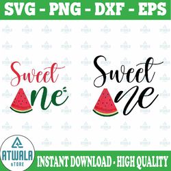 sweet one birthday svg, watermelon birthday svg, sweet one svg, first birthday svg, watermelon party summer svg, girls,