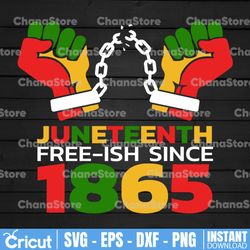 free ish juneteenth since 1865 svg, freedom day svg, african american svg, free- ish 1865