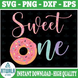 sweet one 1st birthday png, sweet one donut png, donut birthday png, 1st birthday girls png printable, digital download