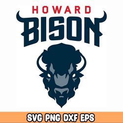 Howard University SVG, Bison svg, Logo, instant download - eps, png, svg, dxf Silhouette, Cricut