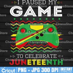 i paused my game to celebrate juneteeth, juneteenth gamer gift, video game juneteenth 1865, african american games gift