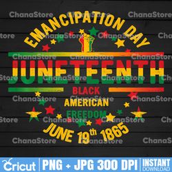 emancipation day juneteenth since 1865 png, black american freedom, african american png,