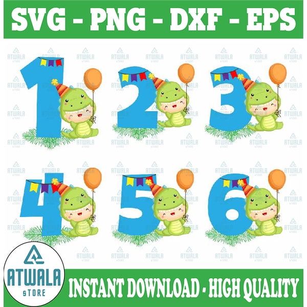 Dinosaur Birthday Party Numbers, Dinosaur t rex Numbers SVG, | Inspire ...