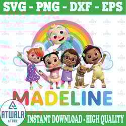 personalized cocomelon birthday png, cocomelon png, cocomelon family birthday png, cocomelon birthday boy / girls png fo