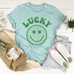 lucky smiley tee