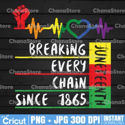 juneteenth png, breaking every chain png, since 1865 png, black history png, freedom juneteenth png, black woman png