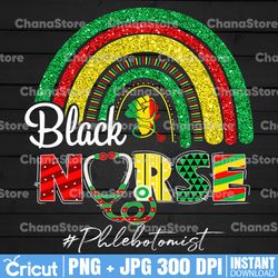 juneteenth black nurse phlebotomist rainbow afro african png file sublimation