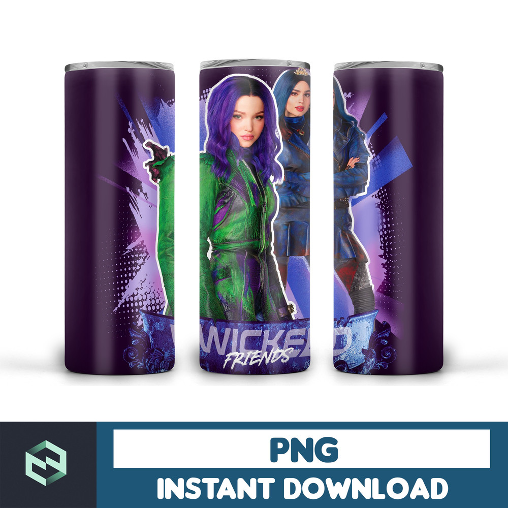 Descendants Tumbler Film 20oz Skinny Straight &Tapered Designs,Sublimation tumbler designs,Film Tumbler design (5).jpg