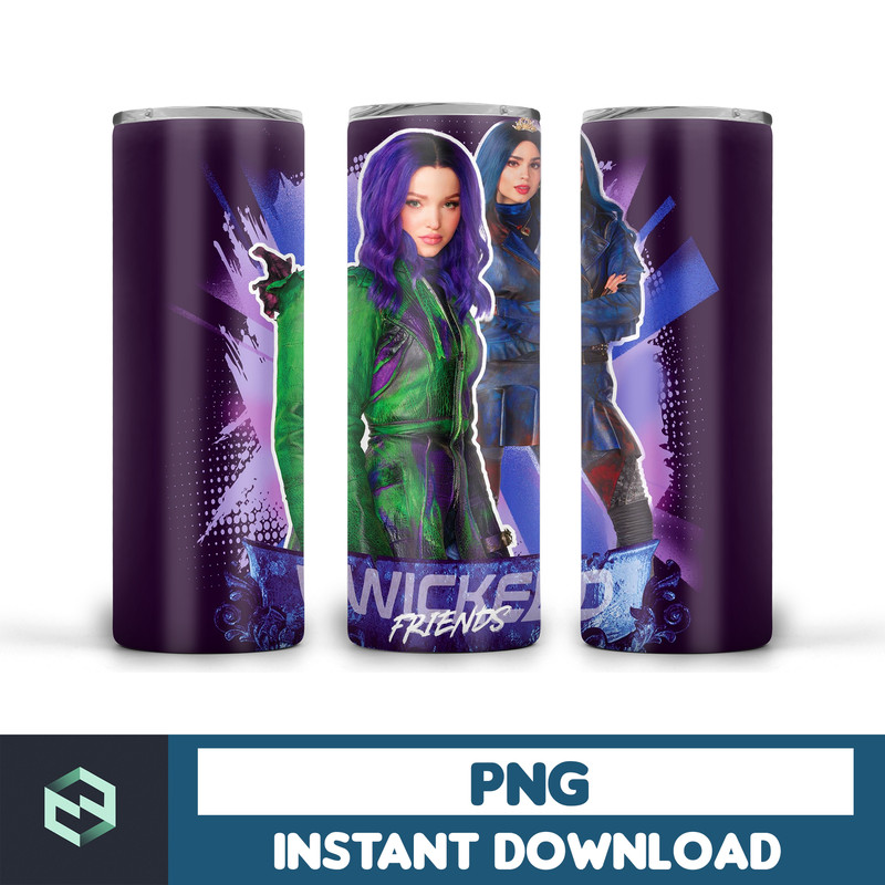 Descendants Tumbler Film 20oz Skinny Straight &Tapered Designs,Sublimation tumbler designs,Film Tumbler design (5).jpg
