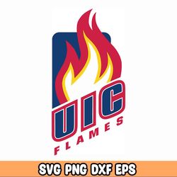 Illinois Chicago Flames SVG Files for circut