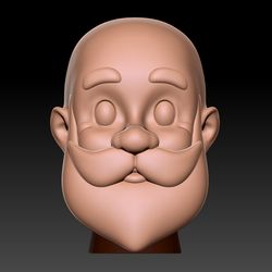 3D STL Model for CNC file Doll face