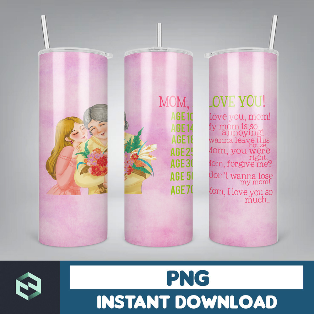Mothers Day Tumbler Wrap Mothers Day Sublimation Design 20 oz Skinny Tumbler Gift for Mom Tumbler PNG (8).jpg