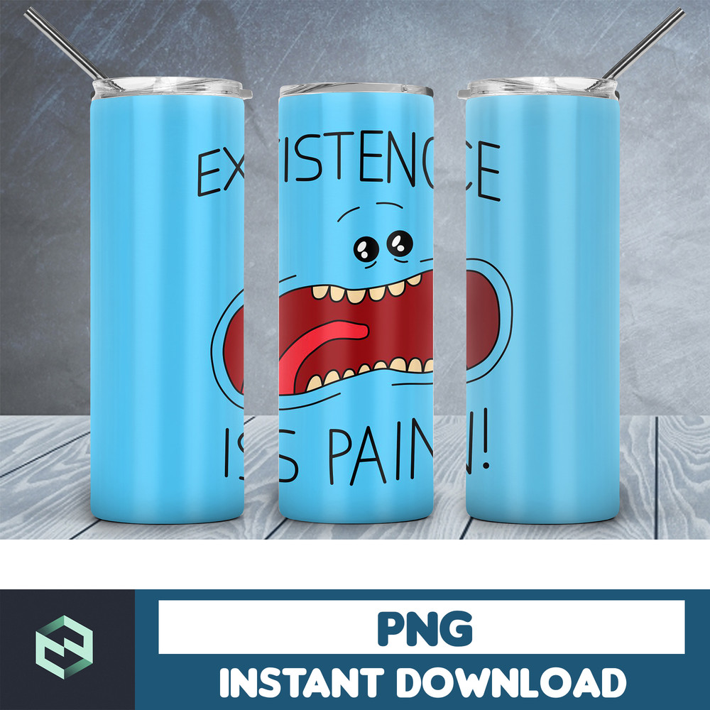 Rick and Morty tumbler png, neon Rick and morty png, tumbler png file, sublimation tumbler png, trippy Rick and morty tumbler, pickle Rick (15).jpg