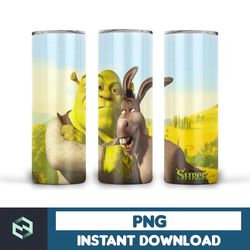 shrek tumbler, skinny tumbler 20oz design, sublimation design download, digital png
