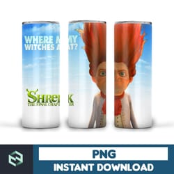 shrek tumbler, skinny tumbler 20oz design, sublimation design download, digital png