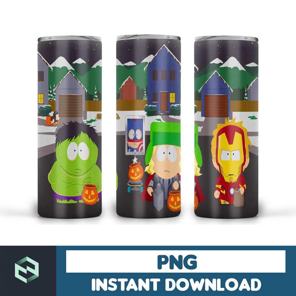 South Park Tumbler Design Sublimation Designs Downloads, Digital download, 20 oz tumbler sublimations, Digital file, tumbler wrap (2).jpg