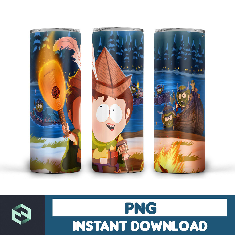 South Park Tumbler Design Sublimation Designs Downloads, Digital download, 20 oz tumbler sublimations, Digital file, tumbler wrap (7).jpg