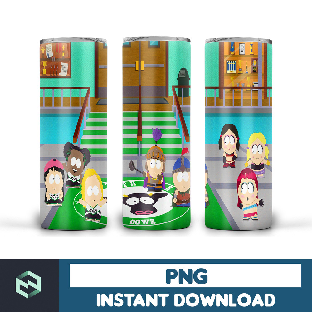 South Park Tumbler Design Sublimation Designs Downloads, Digital download, 20 oz tumbler sublimations, Digital file, tumbler wrap (12).jpg