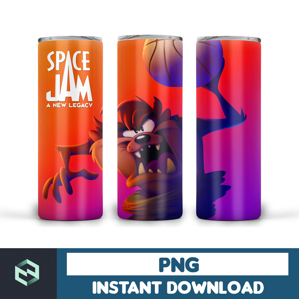 Space Jam tumbler design, 20 oz skinny tumbler design, sublimation image, tumbler wrap, Space Jam cup, Space Jam sublimation, tumbler design (6).jpg