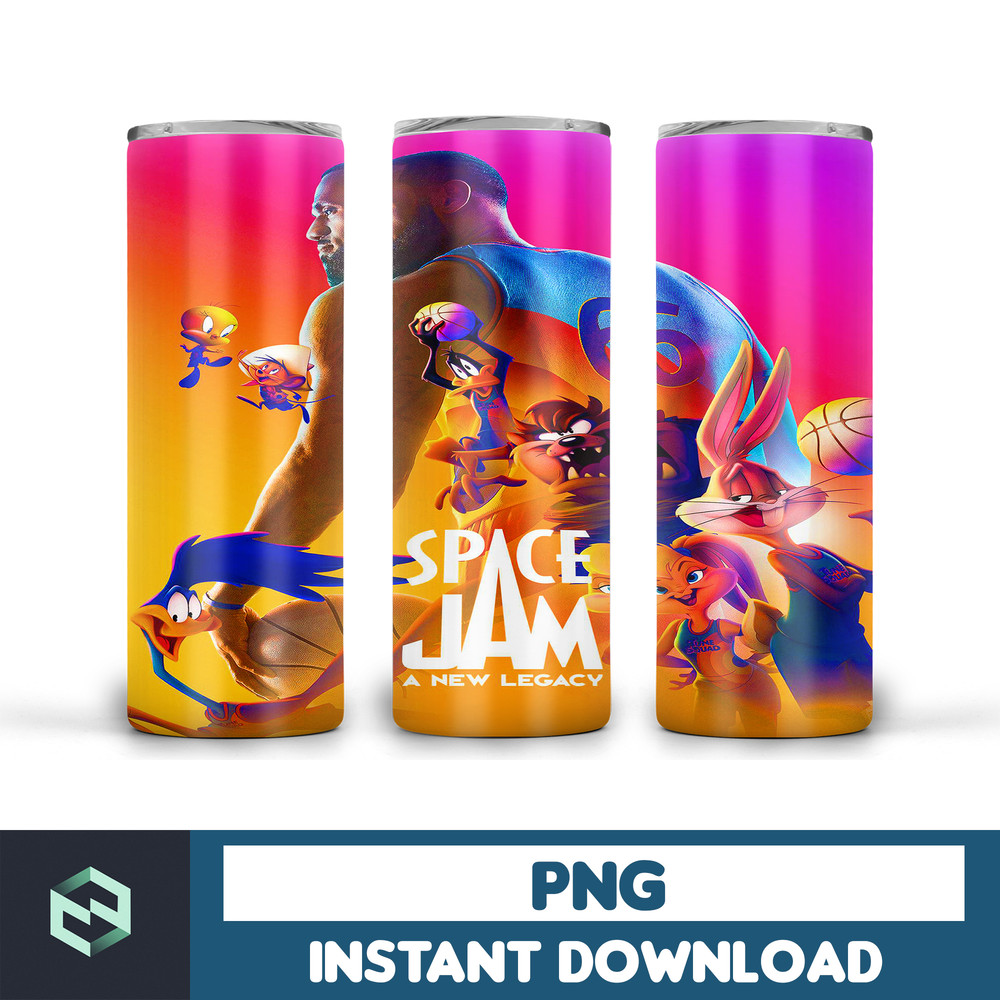 Space Jam tumbler design, 20 oz skinny tumbler design, sublimation image, tumbler wrap, Space Jam cup, Space Jam sublimation, tumbler design (15).jpg