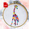 Triangle Giraffe For Children Easy Cross Stitch Pattern 0