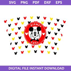 Disney Fuel Starbucks Coffee Wrap Svg, Mickey Coffee Wrap Svg, Starbucks Cup 24 Oz Svg, Png Pdf Dxf Eps File