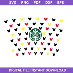 disney life starbucks coffee wrap svg, disney life coffee svg, starbucks cup 24 oz svg, png pdf dxf eps file
