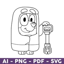 granny rita outline svg, bluey svg, dog svg, bluey dog svg, cartoon dog svg, cartoon svg - download