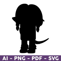 bluey indy silhouette svg, indy dog svg, bluey svg, dog svg, bluey dog svg, cartoon dog svg, cartoon svg - download