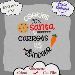 christmas svg, cookies for santa svg, christmas ornament, carrots for the reindeer, santa cookie plate, cookie plate