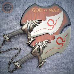 God Of War Blades Of Chaos - Twin Blade Karatos Sword Set - God Of War Replica Blades - God Of War Sword