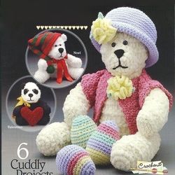 Bear and Friends Crochet patterns, Bearys loveable -Vintage pattern Digital PDF download