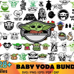 328 baby yoda bundle svg, star wars svg, yoda heart svg