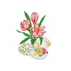 Easter Machine embroidery design Machine embroidery designs Crocuses Easter eggs Spring designs Machine cross stitch
