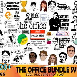 1000 the office bundle, dunder mifflin svg, dwight schrute svg
