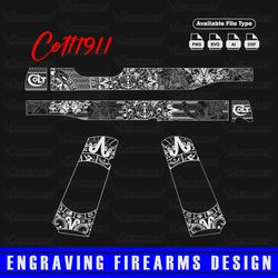 Engraving Firearms design Colt1911 AZTEC Themed design