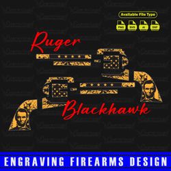 Engraving FIrearms Design Ruger Blackhawk USA Theme Design