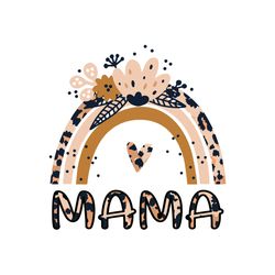 leopard rainbow mama svg, mothers day svg, mom svg, mama svg, mom life svg, rainbow svg, leopard rainbow svg