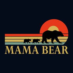 mama bear vintage svg, mothers day svg, mom svg, mama svg, mama bear svg, bear svg, vintage svg, happy mothers day svg