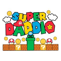 Super Daddio Game SVG Father's Day SVG Cricut For Files Design