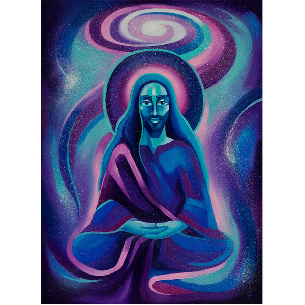Jesus painting Catholic artwork Spiritual art Meditation painting  — копия (2).jpg
