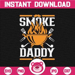 Smoke Daddy Svg, SVG Cut File instant download | printable vector clip art | father's day svg print